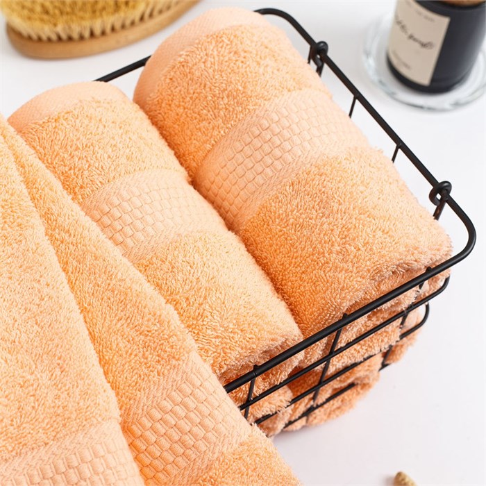 Полотенце махровое, г/к, 50х90, арт. 50-90 BS, 460 гр/м2, цвет: 028-персиковый 50-90 BS - фото 103571