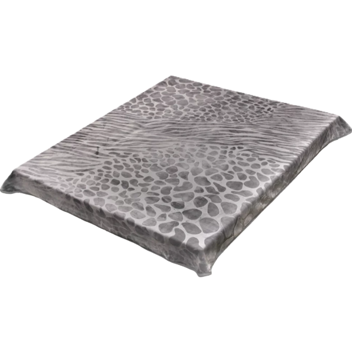 Плед акриловый выбитый лепка 200х240 см. Камушки серый 110-27-1 - фото 103806