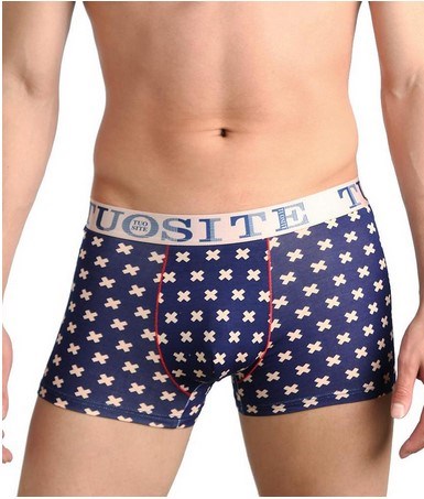 Трусы мужские боксеры TS8020 (XXL-темно-синие\принт) вискоза 508104 - фото 103922