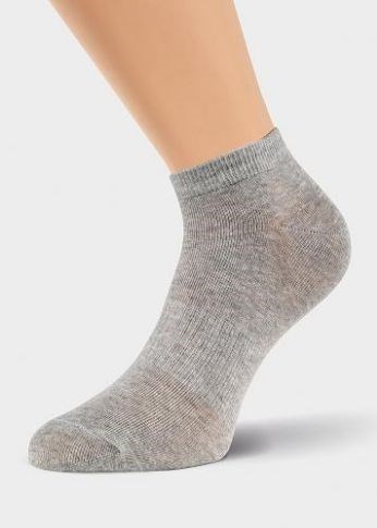 CLE Носки жен.S200 хл+эл укор (23-меланж серый) 85385 - фото 104167