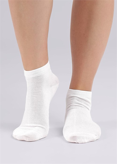 CLES Носки жен.L2002 market line укороч (25-белый) 85566 - фото 104399