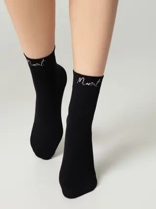 Носки жен. FANTASY 24С-6СП (23-25-silver-nero) 85633 - фото 104480