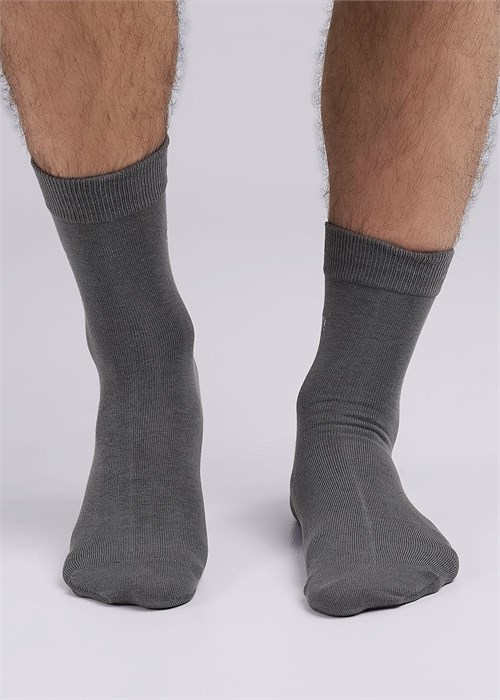 CLE Носки муж.К104Л хл+лайкра (27-серый) 85635 - фото 104482