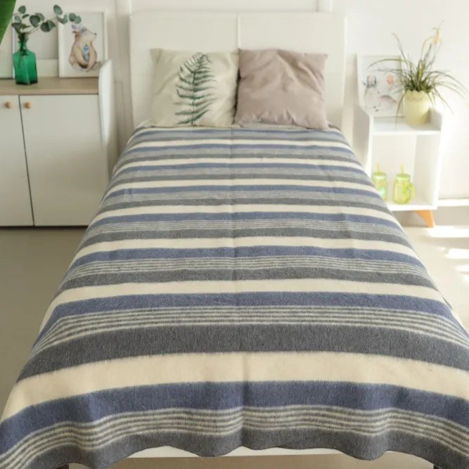 Одеяло полушерстяное шерсть 70% ПАН 30% 140х205 см. 400 гр. 85703 - фото 104554