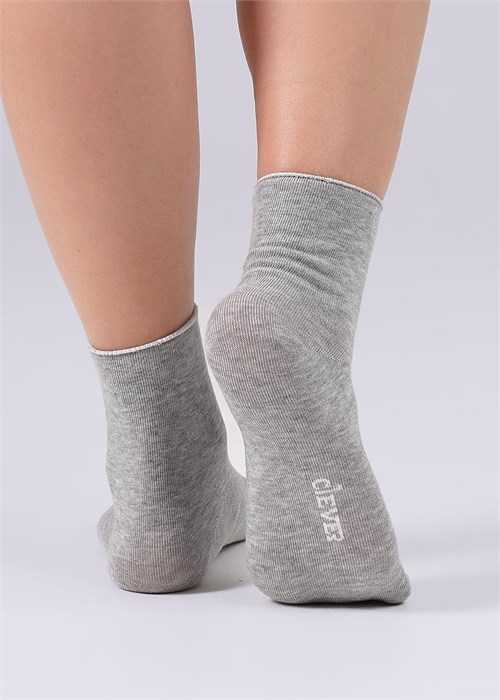 CLE Носки жен.Д307 хл+эл осл.р (25-серый) 85828 - фото 104680