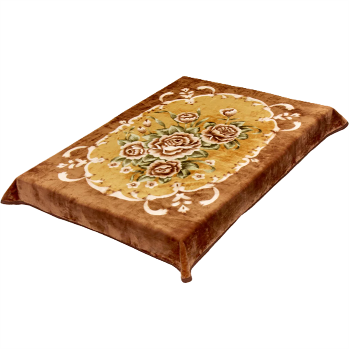 Плед акриловый гладкий 160х220 см. "425" бежевый 001-1-2 - фото 104735