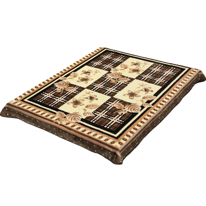 Плед акриловый гладкий 160х220 см. Решетка 026-3 - фото 104741