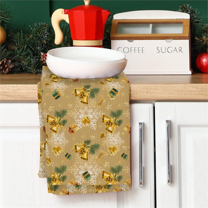 Полотенце вафельное Vse DOMA 45х60 см. 60320-1 Сказочное Рождество 60320-1-1 - фото 104763