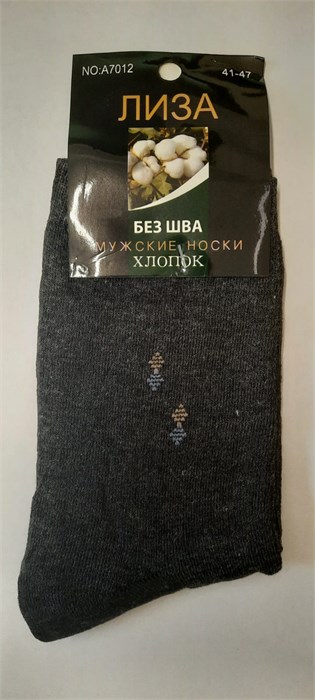 Носки муж.№7012-3  "Лиза" средние ассорти 12шт/уп 86119 - фото 104996