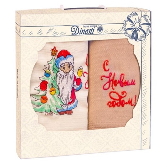 Набор кухонный фартук 72х80 см. 1 шт. полотенце 50х60 см. 1 шт. ФС-111 С Новым годом! ФС-111 - фото 105149