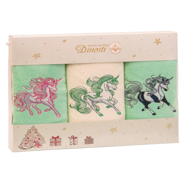 Набор полотенец из микрофибры 33х60 см. 3 шт. ТМФ-103 Единорог ТМФ-103 - фото 105156