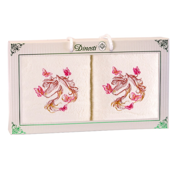 Набор полотенец из микрофибры 40х70 см. 2 шт. РРМФ-105 Рыжая бабочка РРМФ-105 - фото 105170