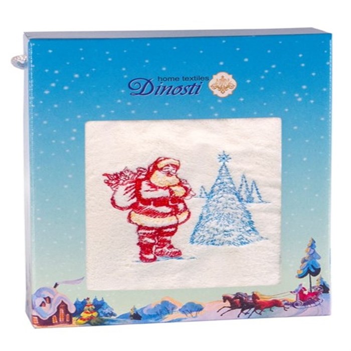 Полотенце из микрофибры 50х90 см. 1 шт. СРМФ-105 Зимушка СРМФ-105 - фото 105175