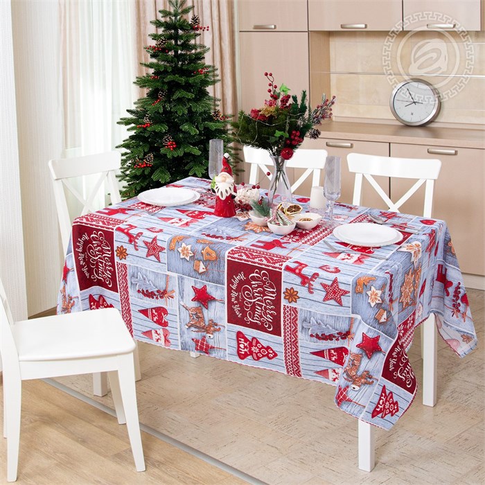 Скатерть Арт Дизайн рогожка 150х220 см. Чудеса 86303 - фото 105187