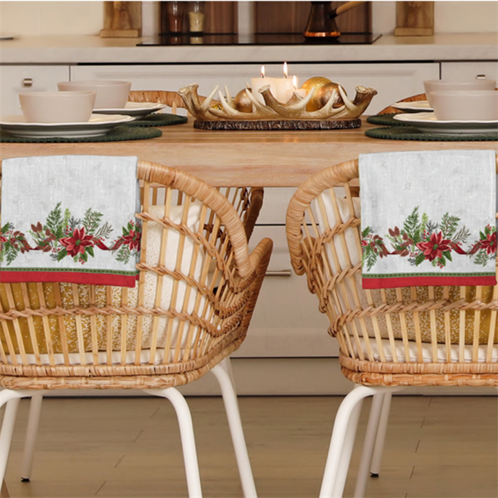 Набор вафельных полотенец Vse DOMA 50х70 см. 2 шт. 60321-1 Рождественское утро 60321-1 - фото 105214