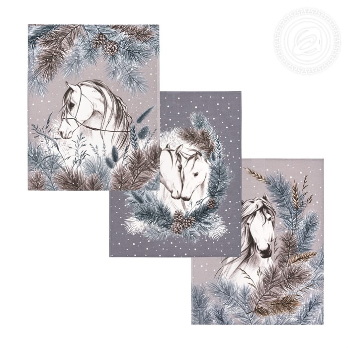 Набор полотенец Арт Дизайн рогожка 45х60 см. 2 шт. Поэма 86336 - фото 105220