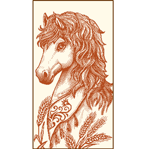 Полотенце махровое 30х60 см. 420 гр. арт. С79-ЮА рис. 7937 Пони вид опал/рыжий С79-ЮА-7 - фото 105345