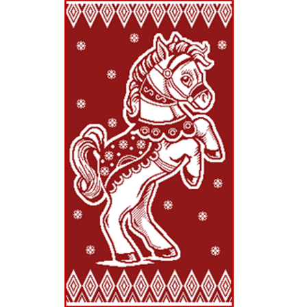 Полотенце махровое 30х60 см. 420 гр. арт. С79-ЮА рис. 7936 Маленький циркач вид отбелка/темно-крас С79-ЮА-11 - фото 105349