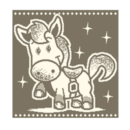 Полотенце махровое 33х33 см. 420 гр. арт. С79-ЮА рис. 7935 На ранчо вид опал/гаванна С79-ЮА-15 - фото 105353