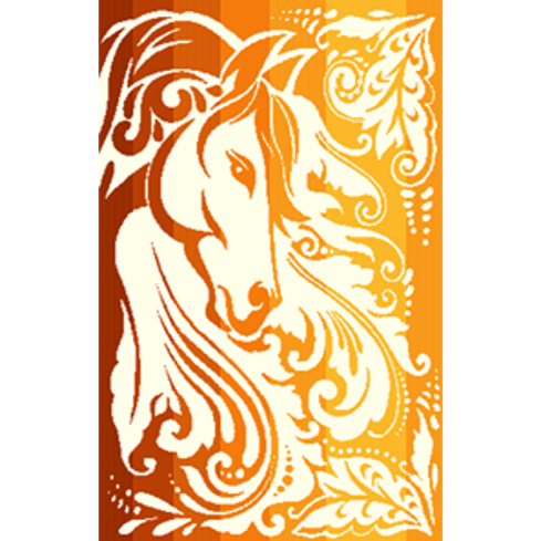 Полотенце махровое 50х70 см. 420 гр. арт. С106-ЮА рис. 7944 Златогривая С106-ЮА-1 - фото 105354