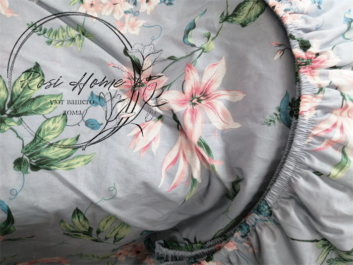 Простыня натяжная Rosi Home поплин 140х200х25 см. арт.70802/1 70802/1-2 - фото 105397