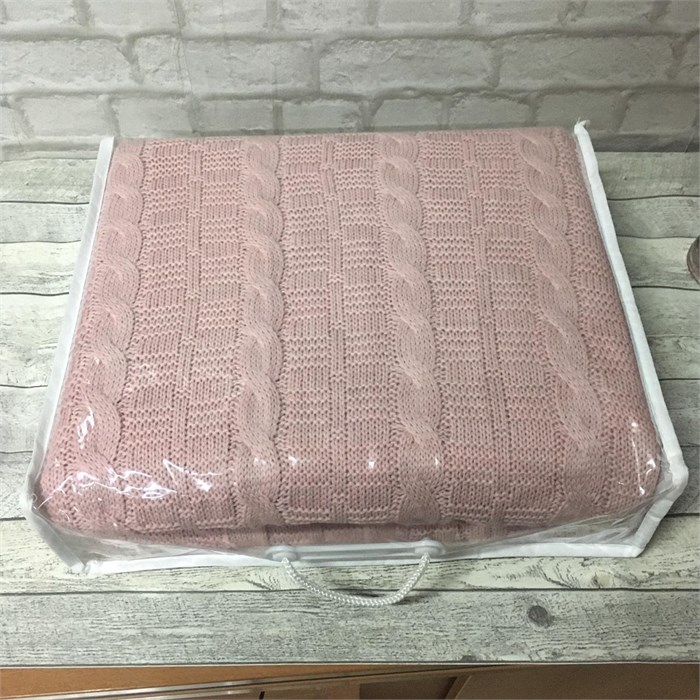 Вязаные покрывала EFOR (200*220) сухая роза S0292/05 - фото 105432