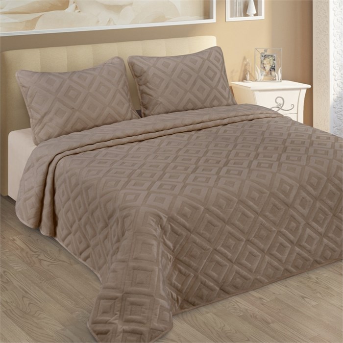 Комплект Afina Lux фланель покрывало 230х250 см. нав. 50х70 см. 2 шт. арт. 44 44-6 - фото 105496