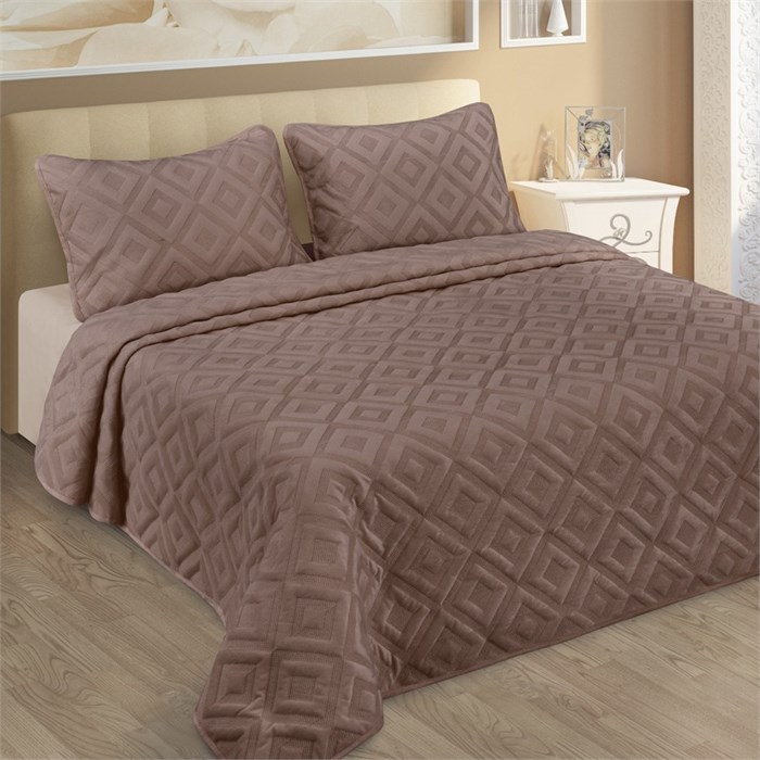 Комплект Afina Lux фланель покрывало 230х250 см. нав. 50х70 см. 2 шт. арт. 89 89-4 - фото 105498