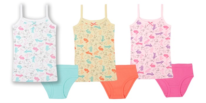 CAJ 3336 Комплект для девочки (майка, трусы) желтый (146)-76 ВГ 391800 - фото 105616