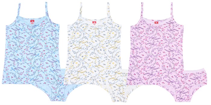 CAJ 3460 Комплект для девочки (майка, трусы) св.розовый (164)-84 ВГ 359247 - фото 105621