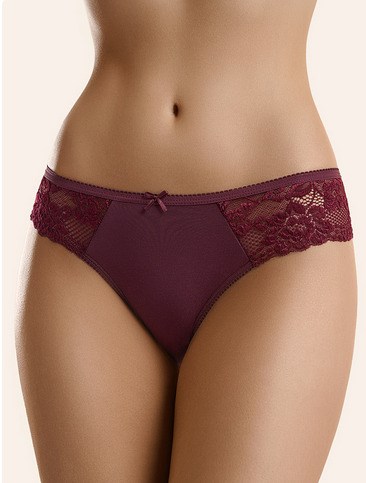 Плавки BO223 Slip (48/L-Borgogna) кружево MNM 86766 - фото 105775