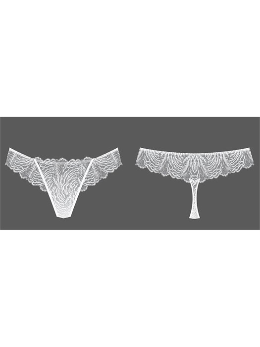 Плавки LSi_F_CRISTALLO_4528 String (40-Bianco) MNM 86856 - фото 105882