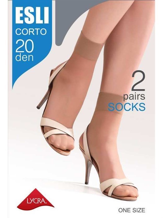 Носки жен. ESLI CORTO 20х2 8С-8СПЕ (23/25-nero) 353813 - фото 114229