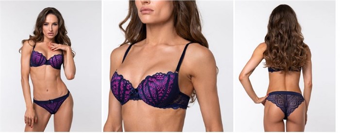 Bravia Трусы 1221206 темно-синий с розовым (L/102) brazillian 504035 - фото 114321