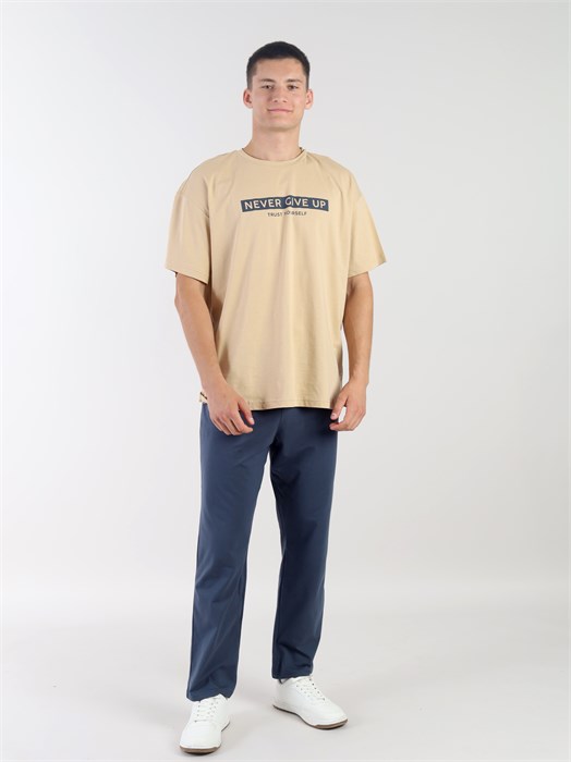 CWXM 50042-31 Пижама мужская (футболка, шорты) (Песочный (176)-096-084(48)) 606010 - фото 114855