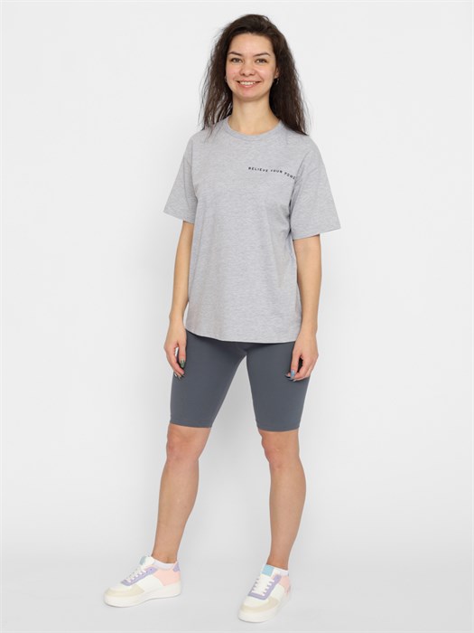 CWXW 60294-11 Футболка женская (Серый меланж (170)-100(50)) 567274 - фото 114861