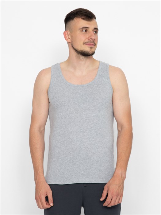 FASM 20006-11 Майка мужская (Св.серый меланж (176)-096(48)) 489566 - фото 114866