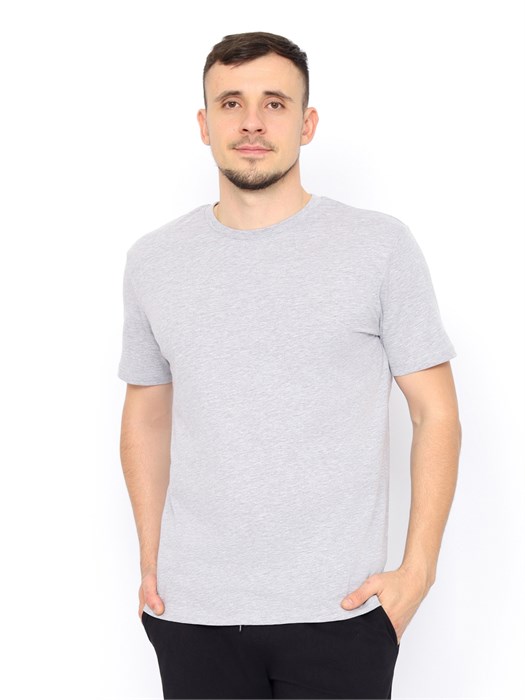 FAXM 60058-11 Футболка мужская (Серый меланж (176)-096(48)) 564380 - фото 114874
