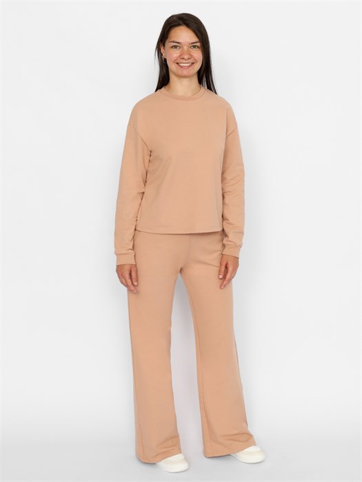 CWXW 90053-31 Костюм женский (джемпер, брюки) (Бежевый (170)-100-106(50)) 568933 - фото 114887