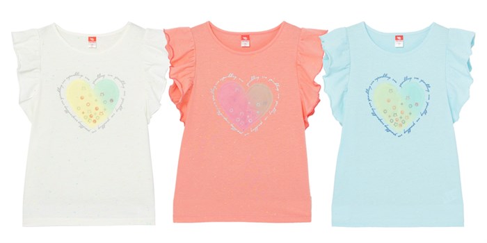 #CSJG 62742-28-277 Футболка для девочки (Коралловый (140)-72) 477781 - фото 114934