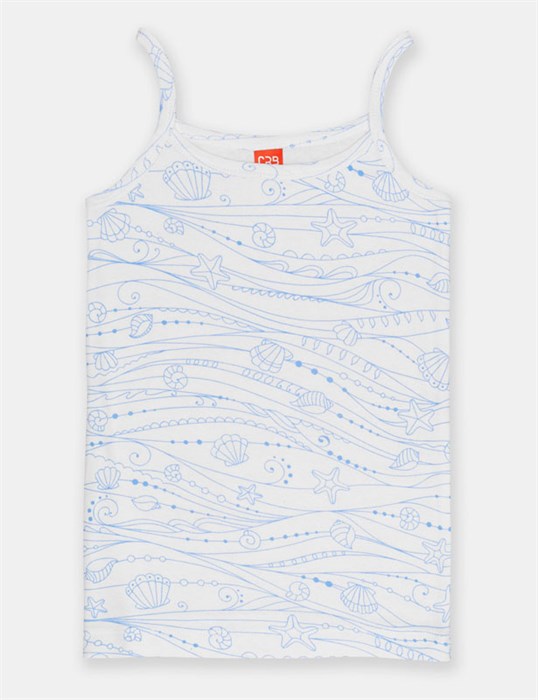 CSJG 20085-43 Майка для девочки (Голубой (134)-68) 551605 - фото 115145