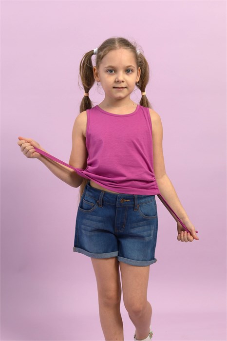 CSKG 63780-44-398 Майка-топ для девочки (Фиолетовый (116)-60) 598177 - фото 115277