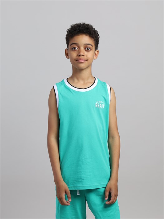 CSXB 63779-37-411 Майка для мальчика (Зеленый (122)-64) 600710 - фото 115299