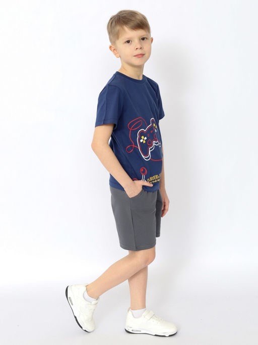 HSKB 63833-41 Футболка для мальчика (Т.синий (098)-56) 596332 - фото 115375