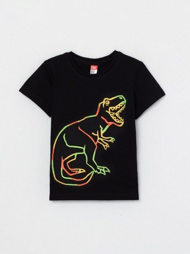 HSKB 63834-22 Футболка для мальчика (Черный (110)-60) 596340 - фото 115403