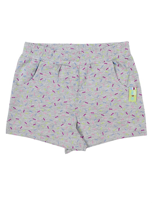 CSK 7756-1 (198) Шорты для девочки серый меланж (092)-52 ВГ 410408 - фото 115543