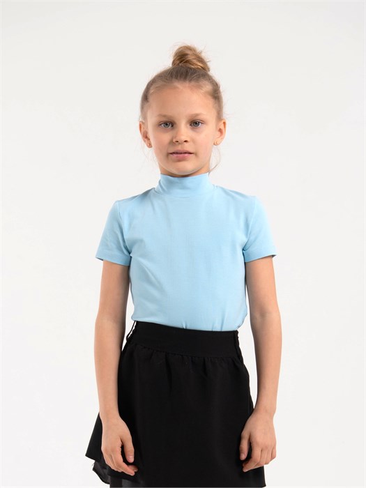 CWJG 63201-43 Водолазка для девочки (Голубой (128)-64) 525664 - фото 115555