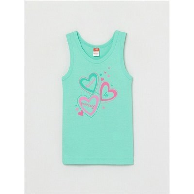 CWKG 20036-38 Майка для девочки (Ментоловый (122-128)-64) 491366 - фото 115607