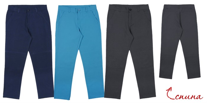 #CJ 7T104 (204) Брюки для мальчика морская волна (164)-84 ВГ 410392 - фото 115638