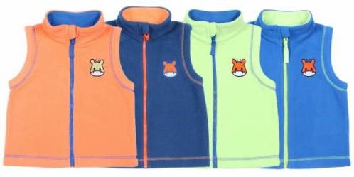 #CWB 61978 Жилет для мальчика салатовый (080)-52 ВГ флис 381084 - фото 115646